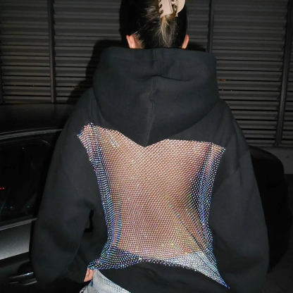 AuraMesh™ Crystal-Back Hoodie