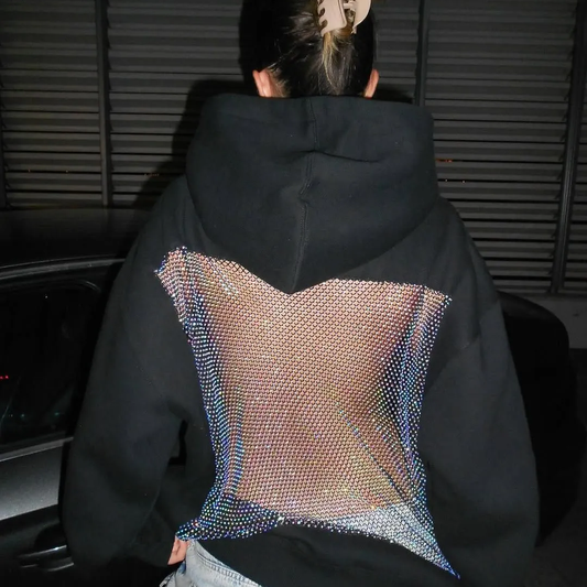 AuraMesh™ Crystal-Back Hoodie