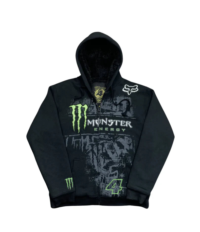 Fox Monster Energy Zip Hoodie Collection